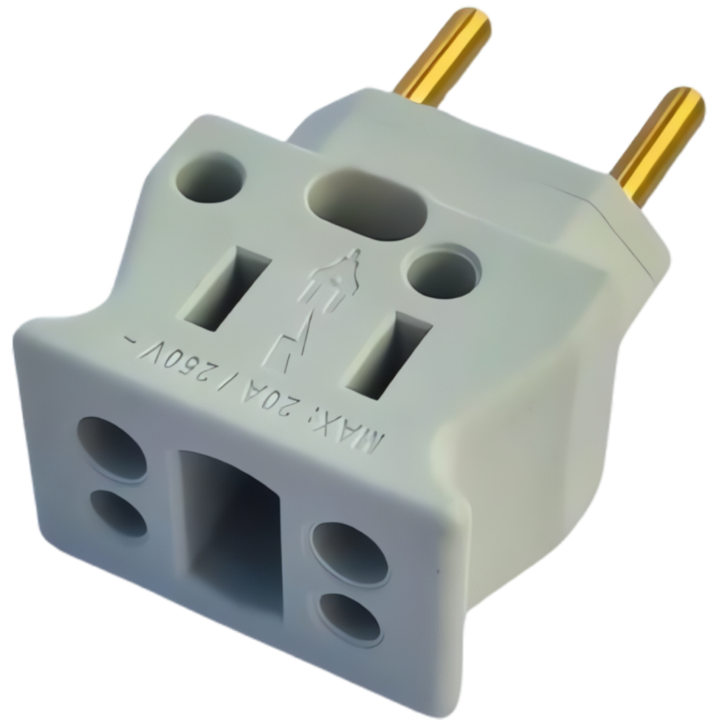 Adaptador Tomada Reforçado 20A/10A - Para Forno Elétrico, Air Fryer, Microondas, Secador de Cabelo