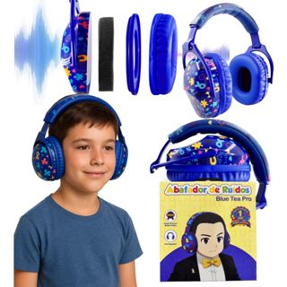 BLUE TEA PRO /28 DB  Fone Abafador De Som P/ Criança Hipersensibilidade E Autismo/ BLUE TEA PRO em Oferta na Shopee