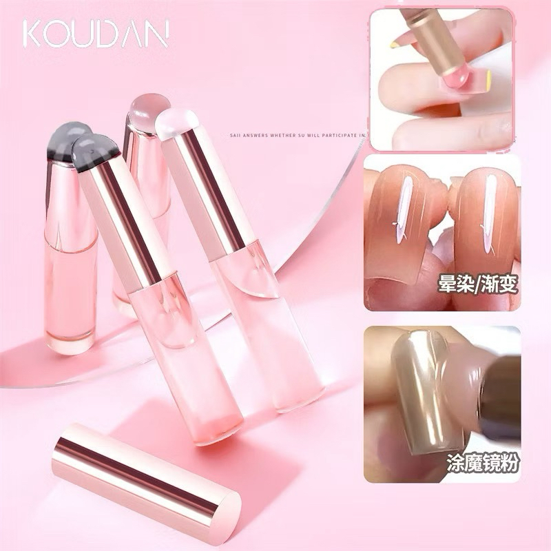 Pincel de Silicone 2 em 1 para Unhas e Lábios - Suave, Durável e Fácil de Limpar em Oferta na Shopee