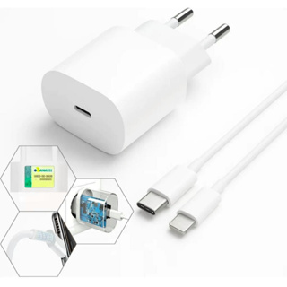 Carregador iPhone 20w Turbo Completo Usb C Lightning Compatível Xr 11 12 13 14 Pro Max em Oferta na Shopee