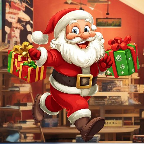 Adesivo Papai Noel Vitrine Loja Feliz Natal Decoração Vidro
