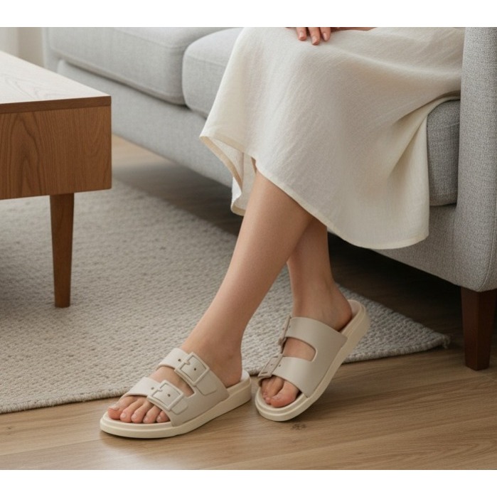 Papete Feminina Modelo De Fivela Macia E Confortável Disponível Em Várias Cores promoção Promoção*