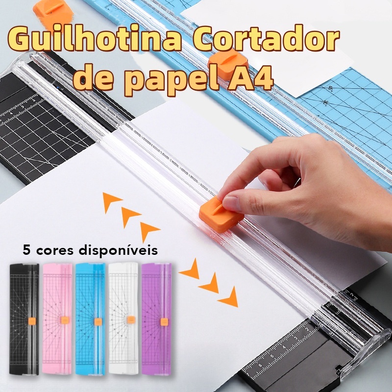 Guilhotina Portátil de Papel A4 com Lâmina de Precisão álbum de recortes de fotografiast em Oferta na Shopee