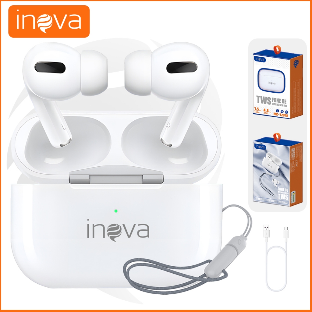 INOVA fone bluetooth  5.3 fone de ouvido Compativel iphone/android fone com microfone