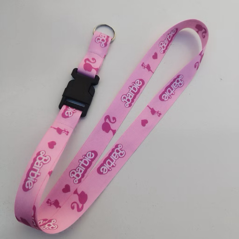 Cordão Barbie Cracha Chave Chaveiro Mosquete Engate Rápido em Oferta na Shopee