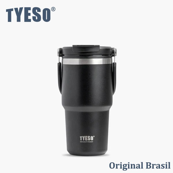 TYESO Copo Esportivo Copo Térmico Premium 600ml Tecnologia Antivazamento Alça Ergonômica Dois Estilos de Uso em Oferta na Shopee