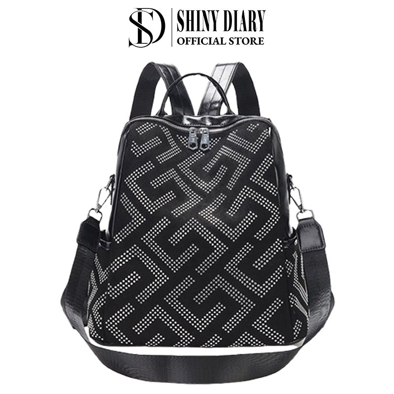 Mochila Feminina Casual com Strass e Design Moderno Ideal para o Dia a Dia Bolsa em Oferta na Shopee