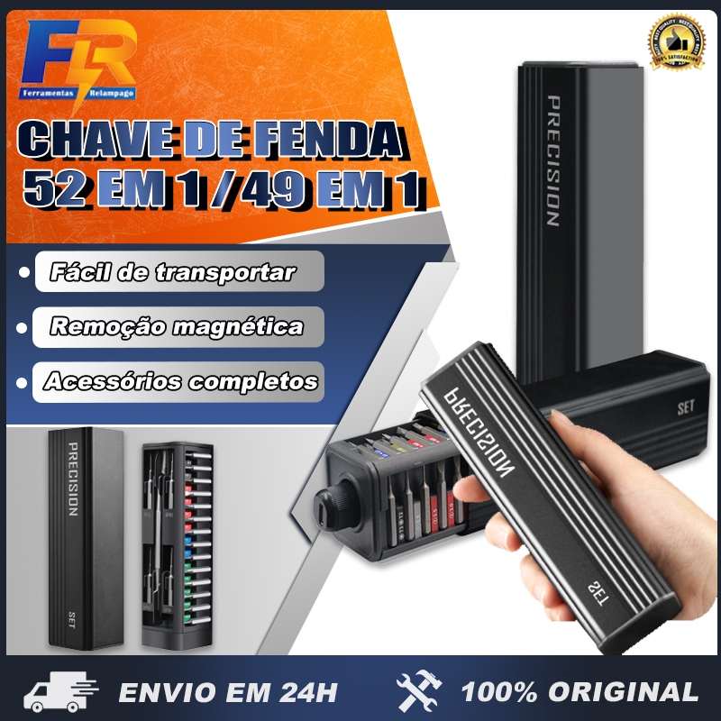 Conjunto de Chaves de Fenda de Precisão Magnética 52-em-1/49-em-1, Kit de Ferramentas de Reparo Mini Multiuso para Eletr