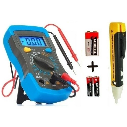Multímetro Digital Profissional MD-180L Cabo Multi Teste(Com Bateria E Ponta De Teste) em Oferta na Shopee