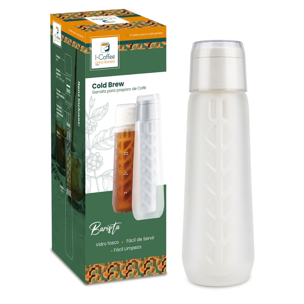 iCoffee Cafeteira Cold Brew Garrafa de Vidro de Grande Capacidade Para Uso Doméstico750 ml em Oferta na Shopee