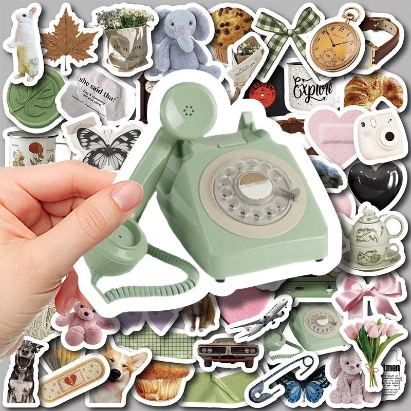 38 PCs Adesivos Cartoon cute estilosos para decorar cadernos e agendas em Oferta na Shopee