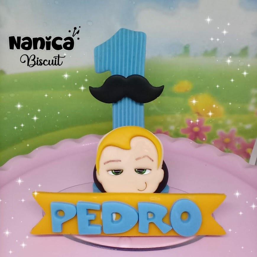 Vela  de aniversário personalizada Poderoso Chefinho Biscuit