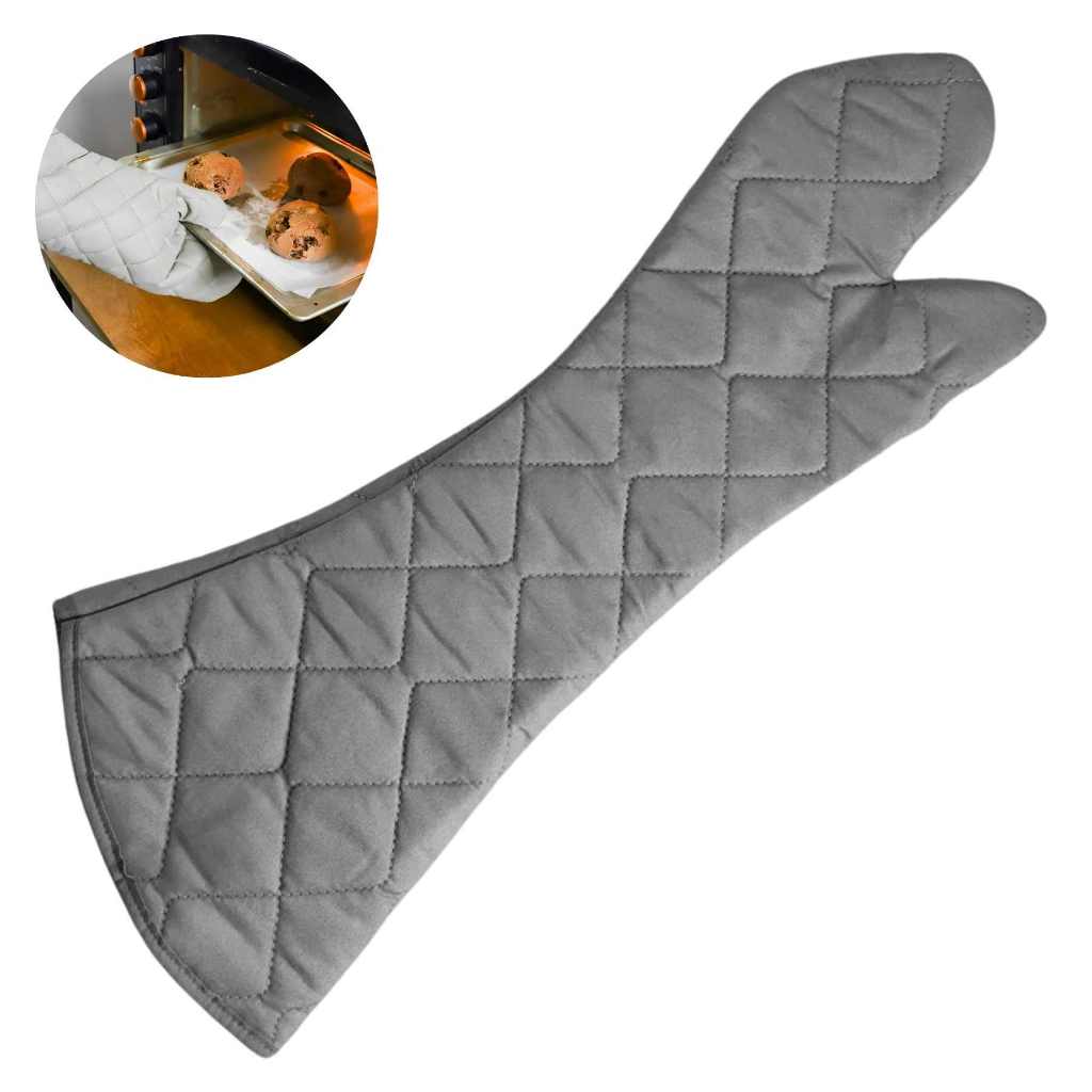 Luva Térmica de Cano Longo 60cm para Cozinha e Churrasco