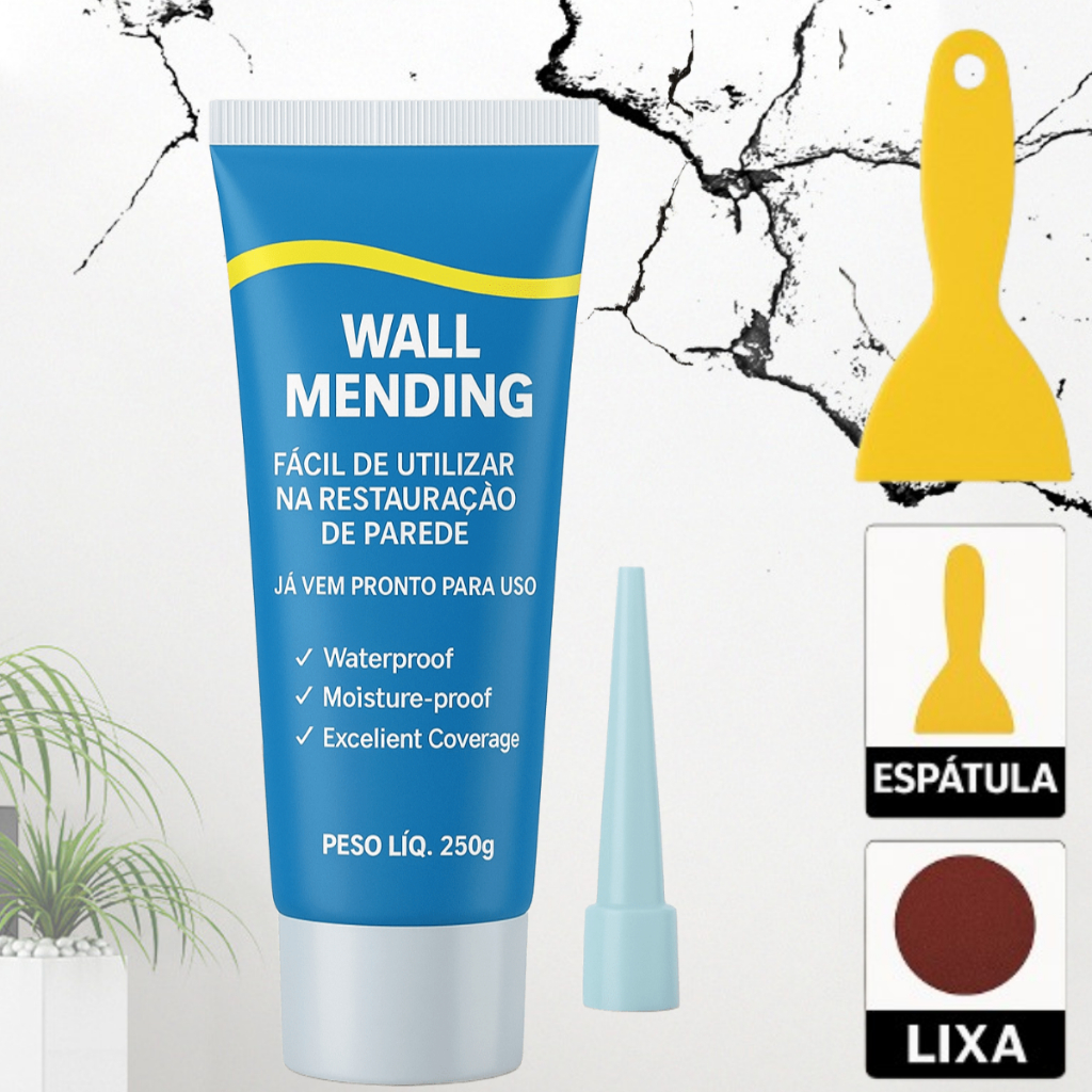 Pasta Massa Para Tapar Buracos Trincas Rachaduras Na Parede Rápida Tampar Espaços Entre Outros em Oferta na Shopee