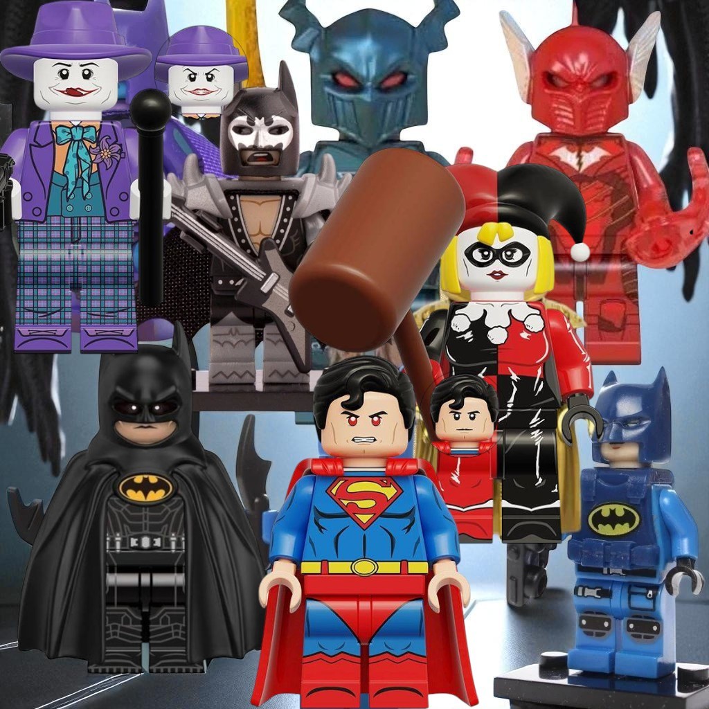BATMAN HEROI superman FIGURA AÇÃO 4CM BONECO BLOCOS LIGA JUSTIÇA HEROIS coringa asa no VALOR UNITARIO ESCOLHA SEU MODELO