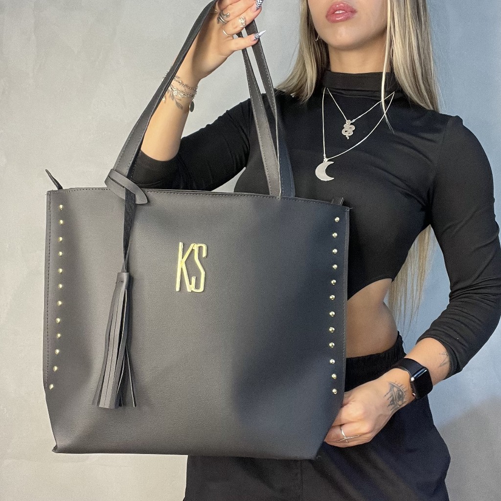 Bolsa Feminina Sacola Tote Grande Alça ombro Look Faculdade e Trabalho Porta Notebook em Oferta na Shopee