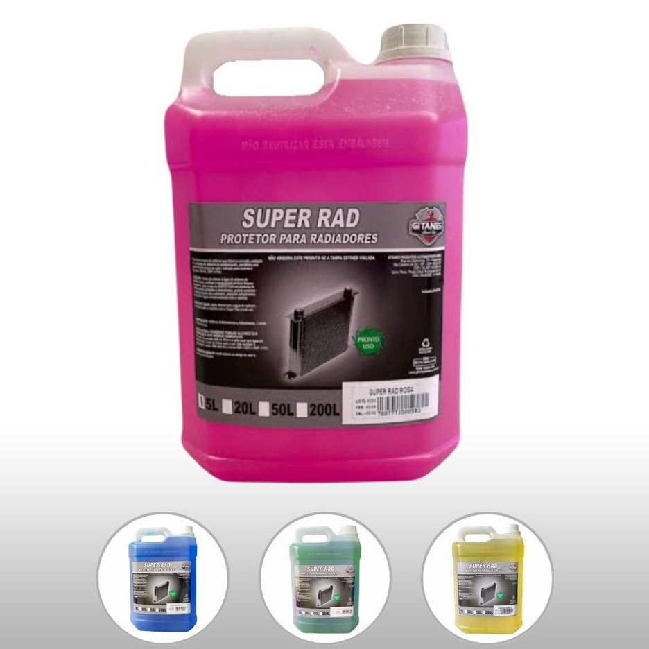 Aditivo Radiador Pronto para Uso Anticorrosivo 5L Gitanes em Oferta na Shopee