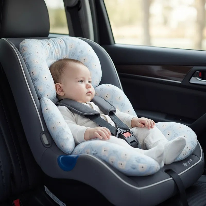 Almofada Para Bebê Conforto Universal - URSO CINZA