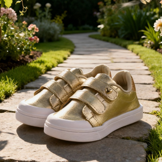 Tênis Feminino Infantil Coração Dourado em Oferta na Shopee