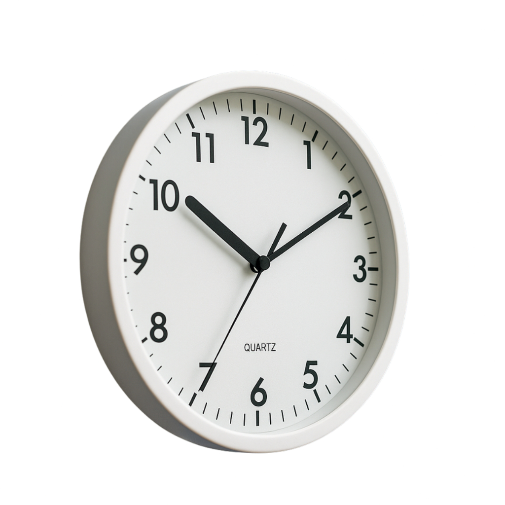 Relógio Analógico de Parede Redondo Branco 20cm Ideal para Sala, Cozinha e Escritório - Tuut em Oferta na Shopee