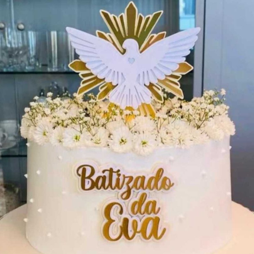 Topo de Bolo de Batizado - Comprar com Melhor Preço em Padaria