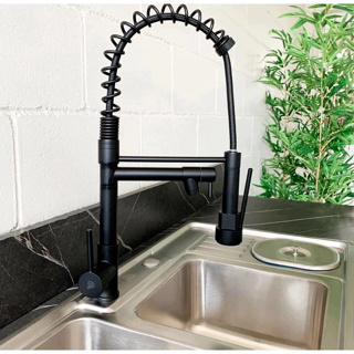 Torneira Cozinha Gourmet Inox para Bancada com Spray Flexível e Dupla Função Misturador Quente/Frio em Oferta na Shopee