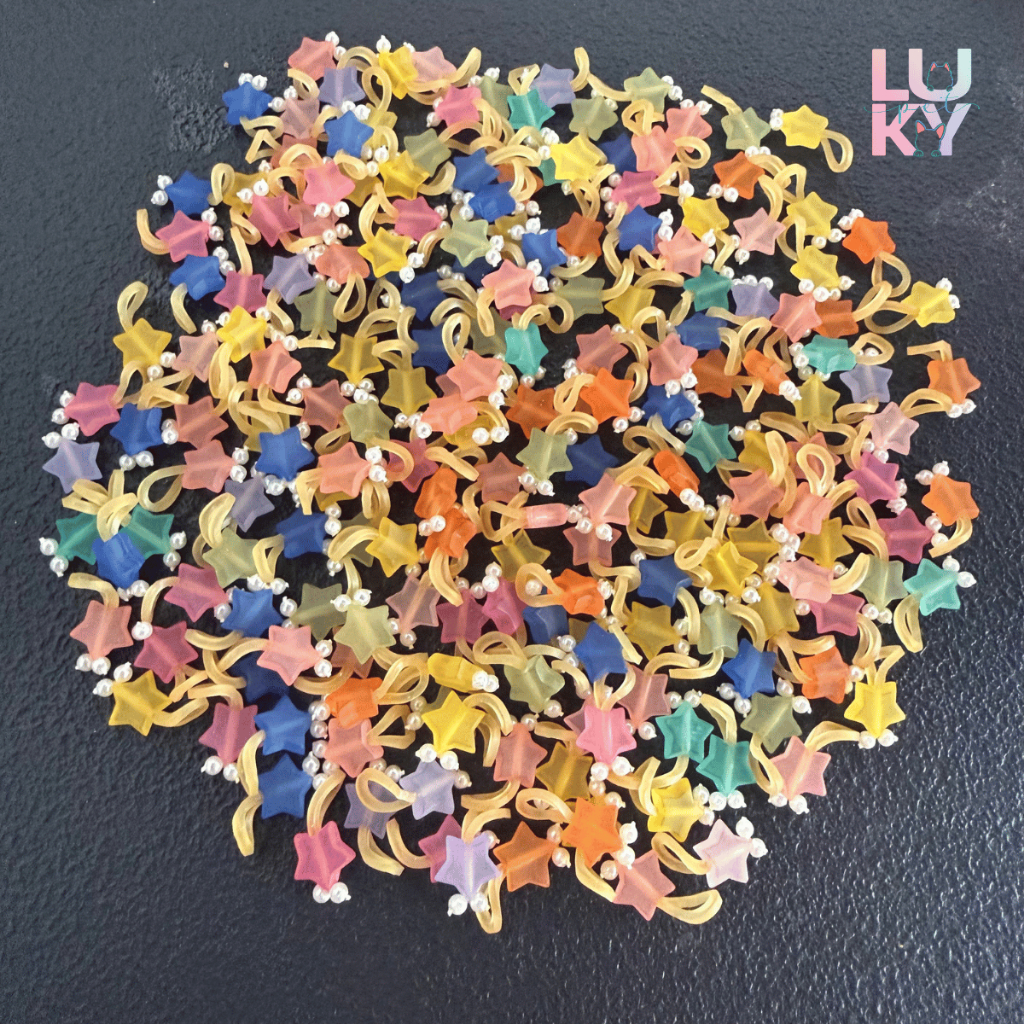 50/56/60/100 - Pontos de Luz - Estrela - Para Penteado - 10mm - Banho e Tosa/Pet Shop - Infantil