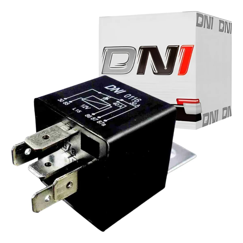 Relé Auxiliar Reversor 5 Terminais Universal 40/30a 12v Com suporte Original DNI0116 em Oferta na Shopee