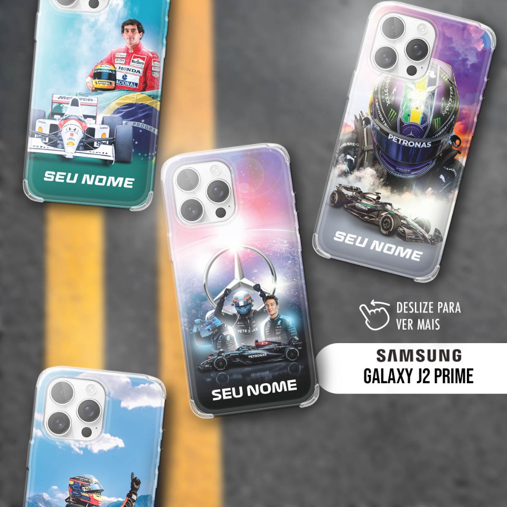 Capa Capinha Case Silicone - Galaxy JR Prime/Gran Prime - Coleção Fórmula 1