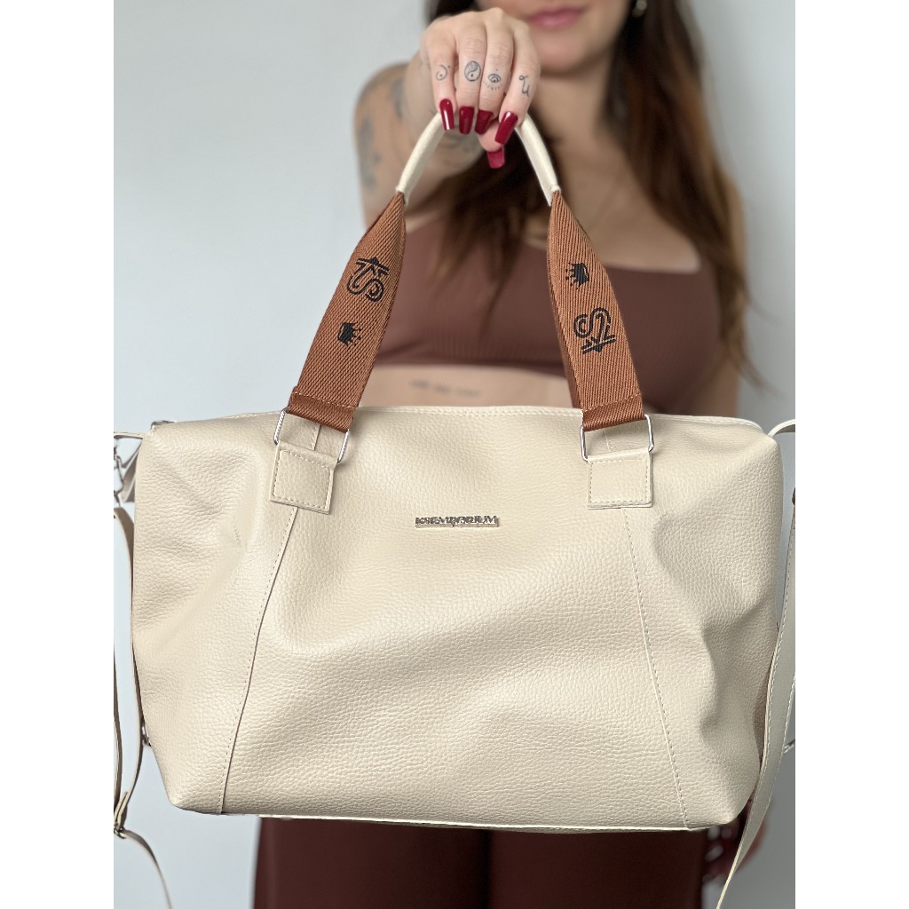 Bolsa Feminina Grande Espaçosa Tote Ombro Transversal Tiracolo Gorgorão| Para Trabalho, Faculdade..