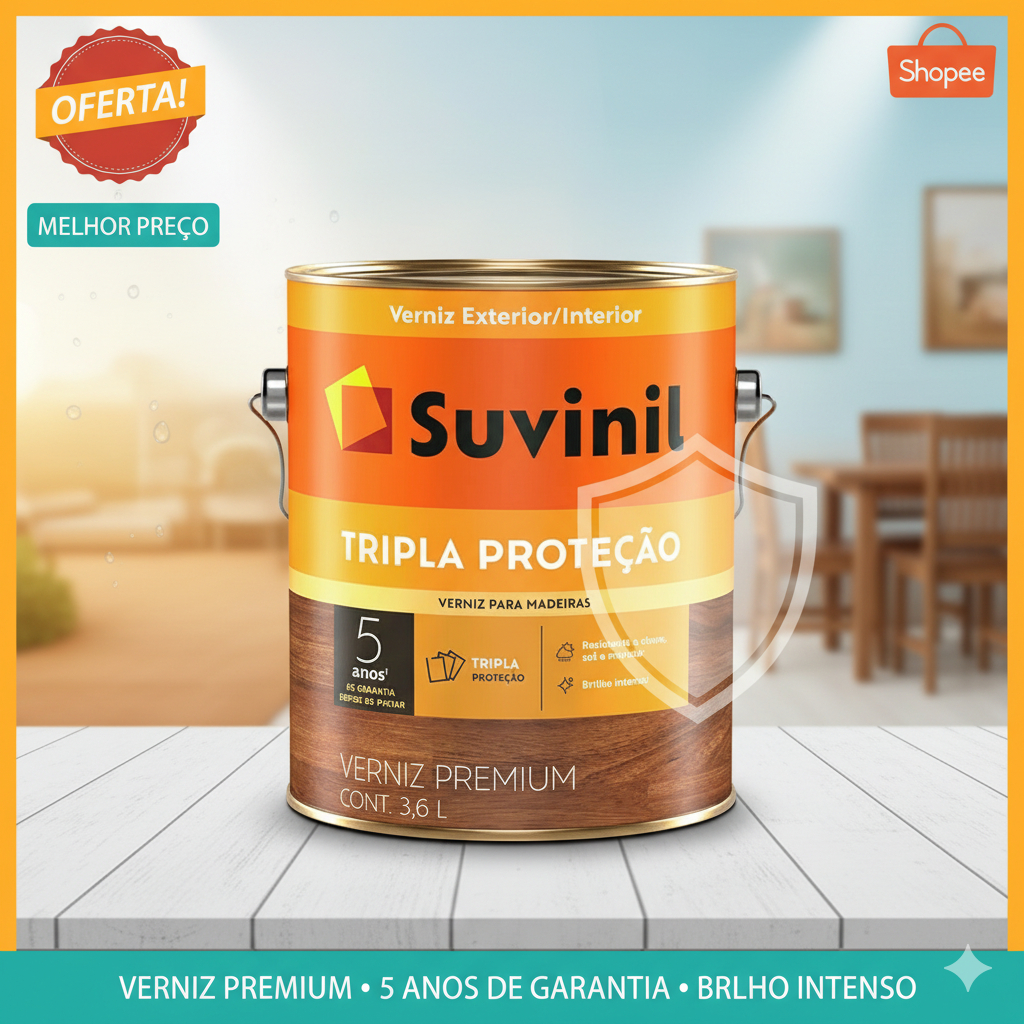 VERNIZ TRIPLA PROTEÇÃO SUVINIL 3,6L VÁRIAS CORES em Oferta na Shopee