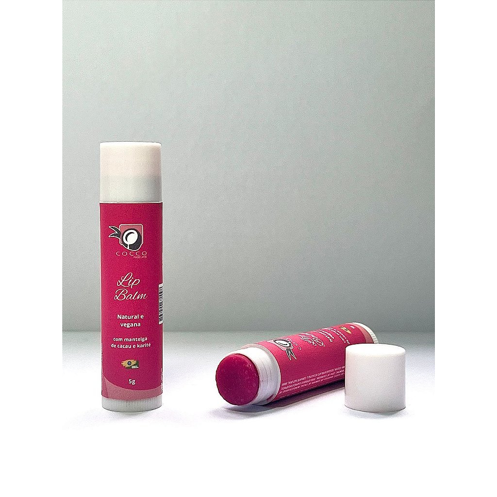 Lip Balm Natural - Hidratante Labial vegano e sem toxinas  - NOVAS CORES