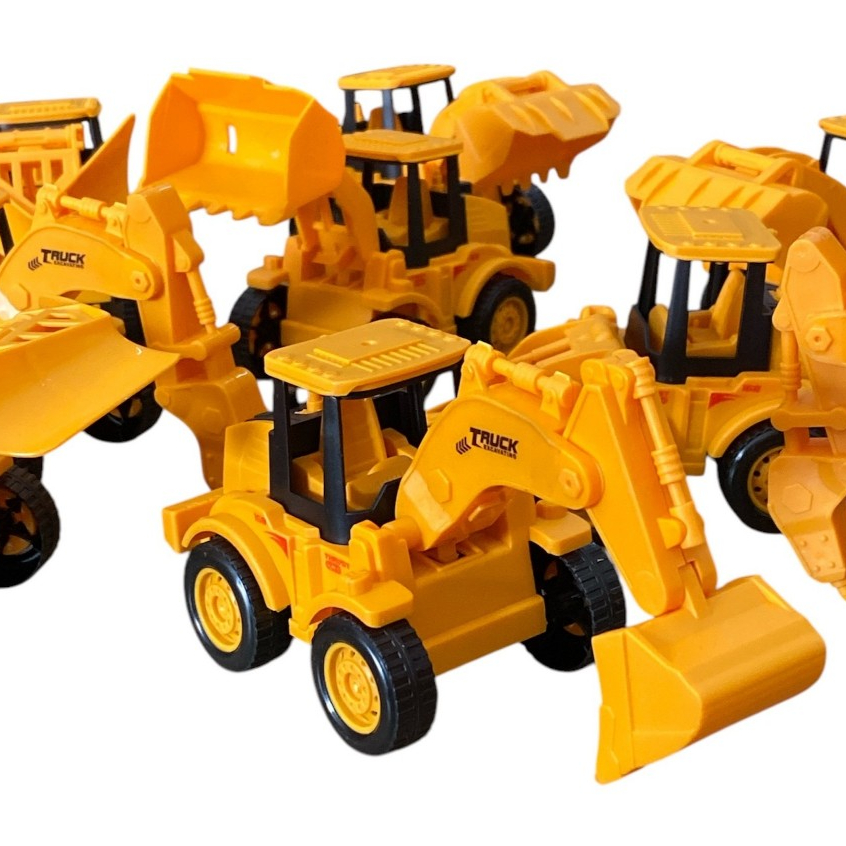 Kit 2/4 Trator Brinquedo , Fricção, Terra Planejem , Trator De Brinquedo , Traga ,Carrinho em Oferta na Shopee