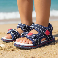 Sandália Infantil Ortopasso Anatômica Confortável Conforto Macio Leve Menino Masculino Sandalha