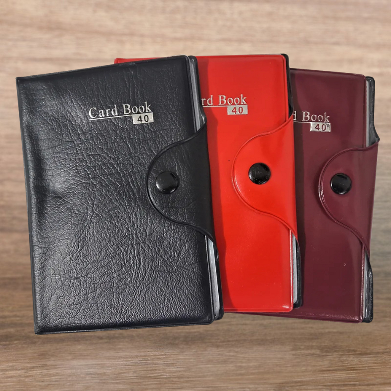 Porta Cartão E Documentos Unissex Conjunto Carteira Card Book Com Botão