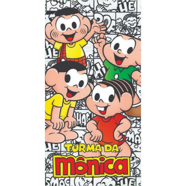 kit de 10 a 40 toalhinhas de mão lavabo escolar personagens infantil desenho criança turma da monica