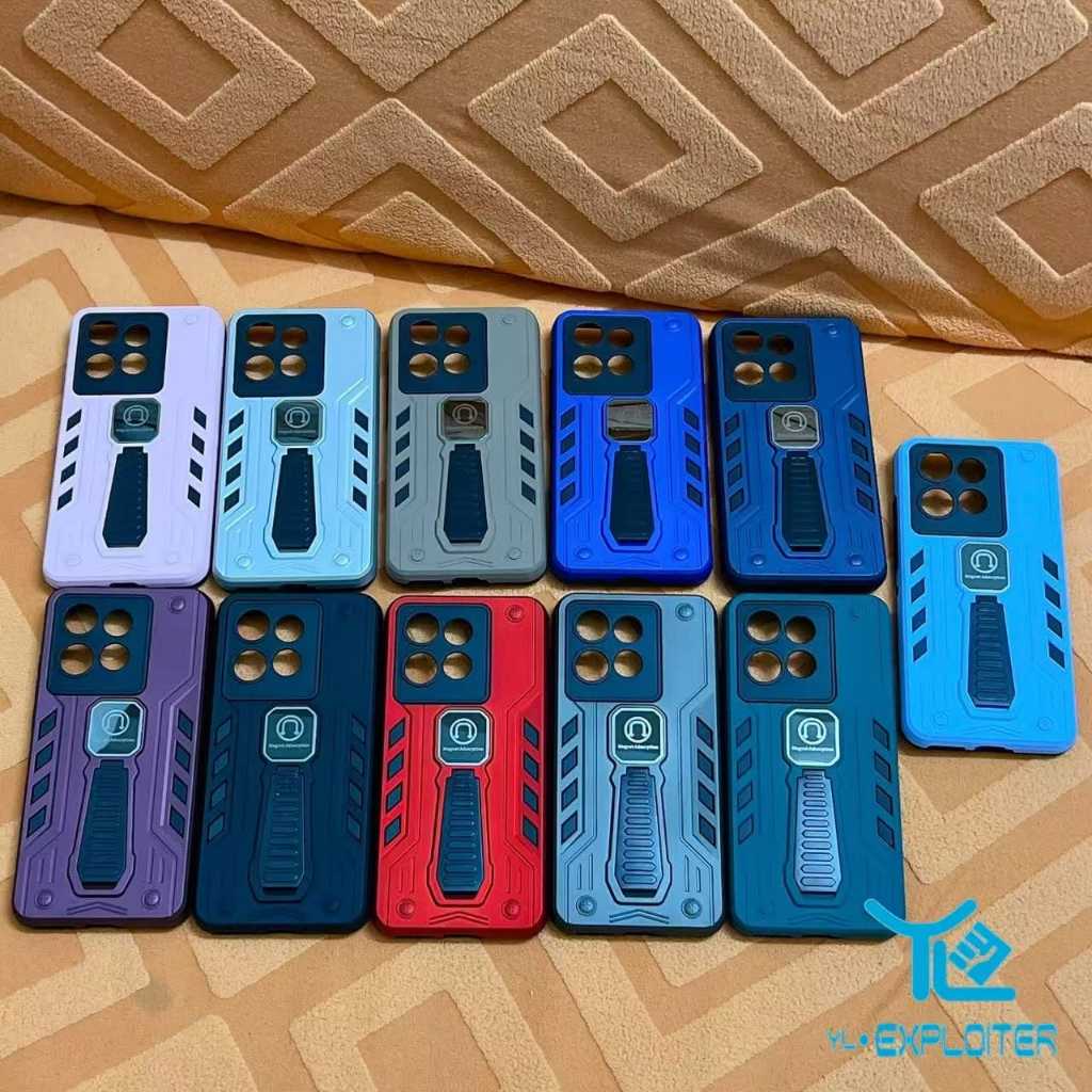 Capa Anti Impacto com Adsorção Magnética & Suporte para Samsung A05 A06 A07 A12 A14 A16 A17 A25 A26 A27 A324G (HRY)