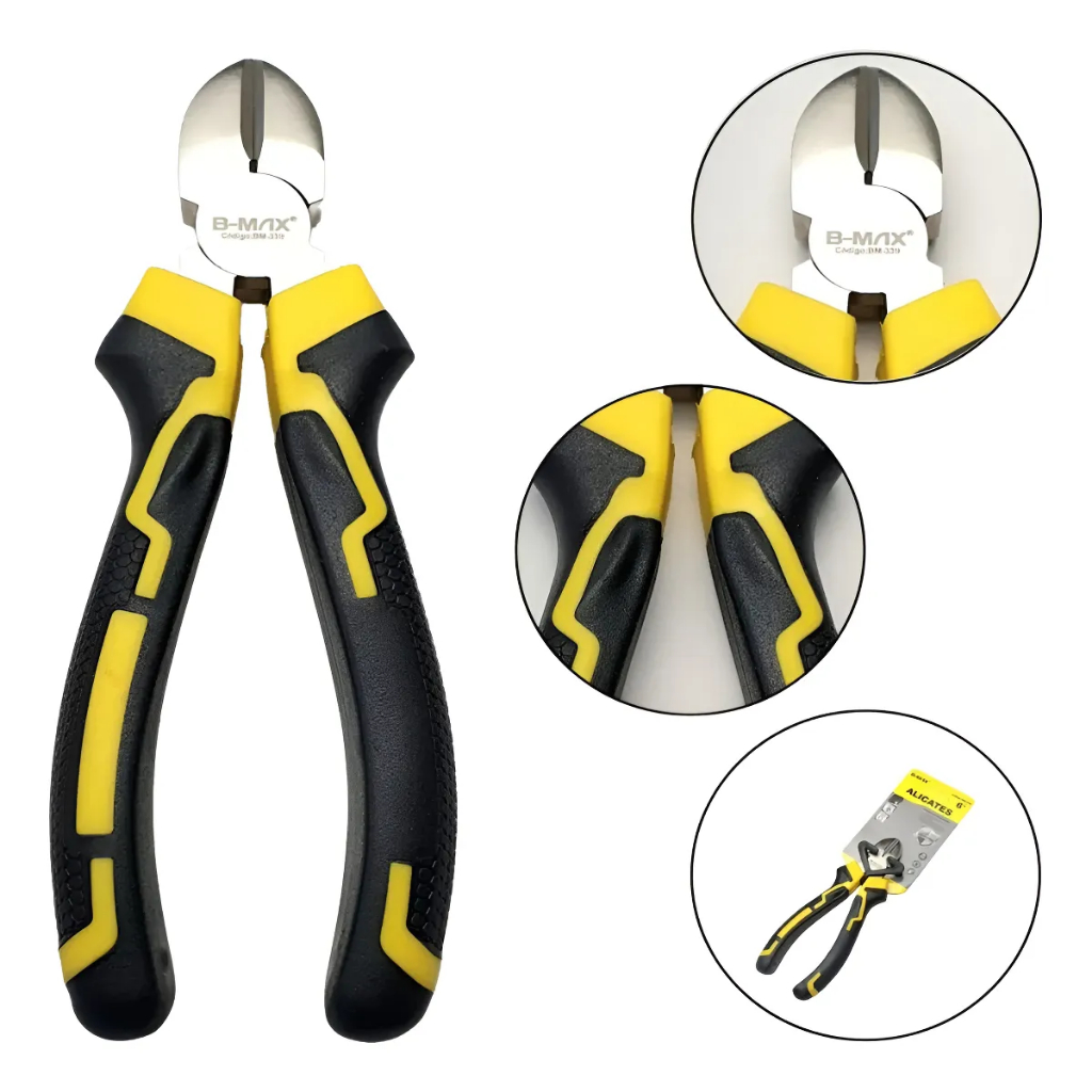 Alicate Corte Diagonal 6” Aço Carbono Cabo Emborrachado Isolado Profissional