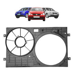 Defletor Ventoinha Radiador Polo 2003 2004 2005 2006 Com Ar