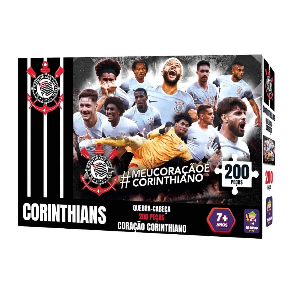 Quebra-Cabeça Puzzle Coleção Corinthians 200 Peças Mimo Toys - 2563 em Oferta na Shopee