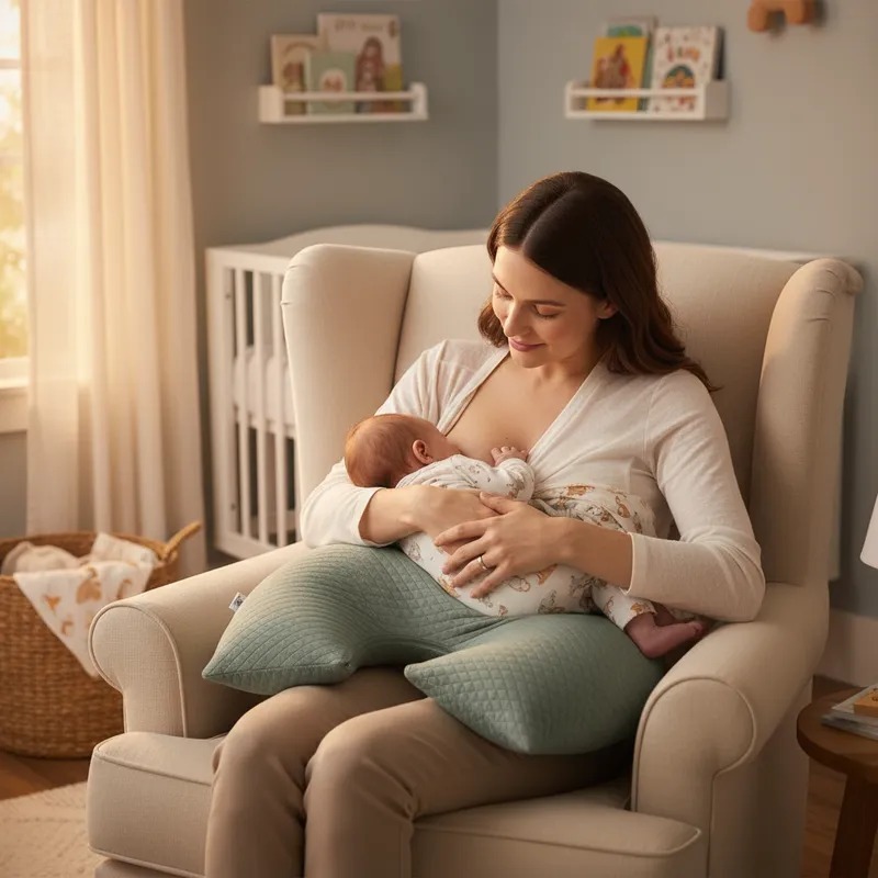 Almofada Para Amamentação Travesseiro Cinza + Envio Rápido.