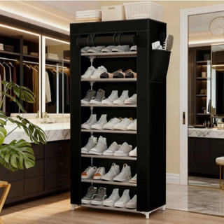 Sapateira com 5/7/9 Prateleiras  Organizador Para Calçados Chinelos Roupas Objetos Desmontável em Oferta na Shopee