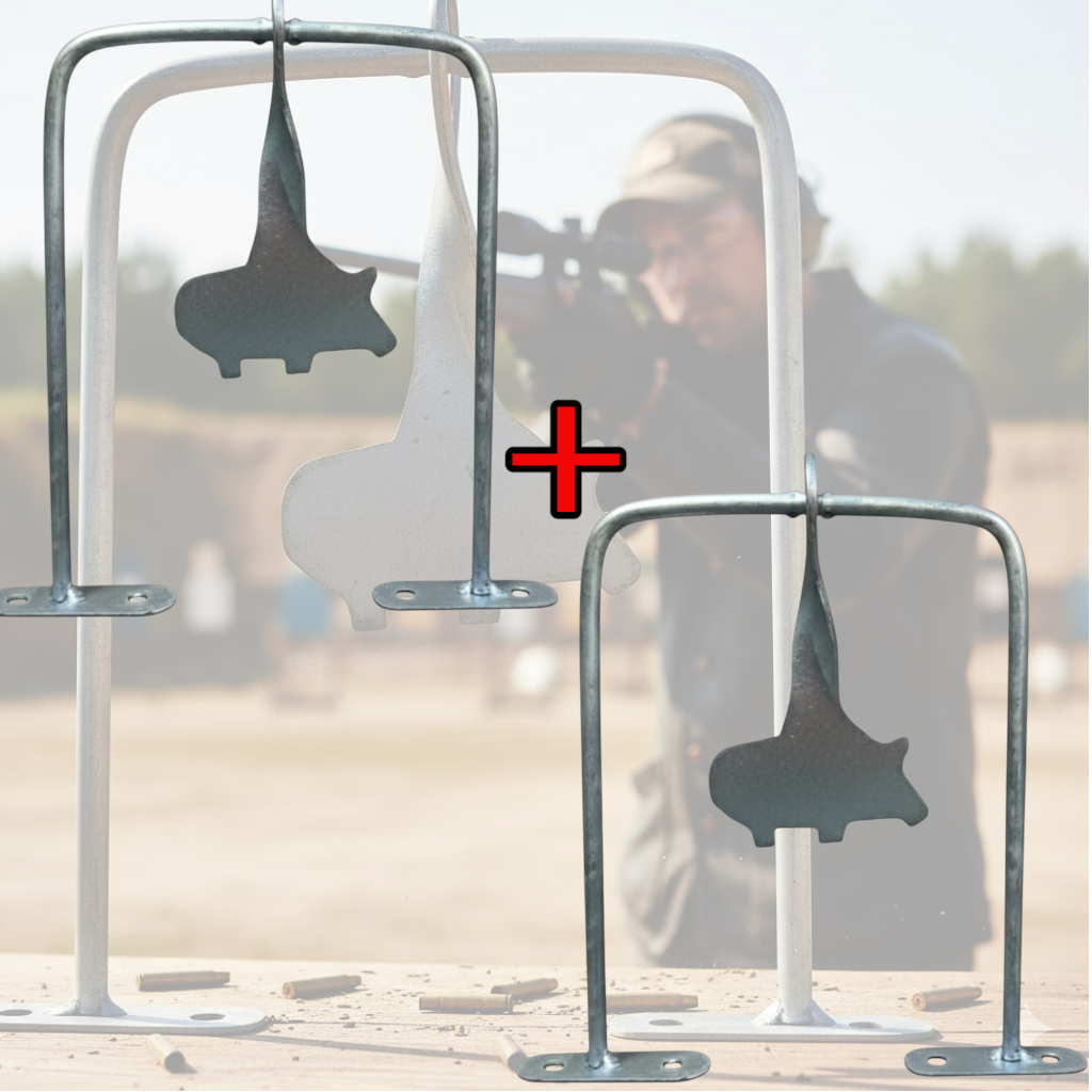 Alvo Pendulo Giratorio de  Metal Javali kit 2 Unidades em Oferta na Shopee