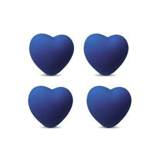 Coração De Vinil Anti Stress E Fisioterapia kit com 4und AZUL ESCURO em Oferta na Shopee