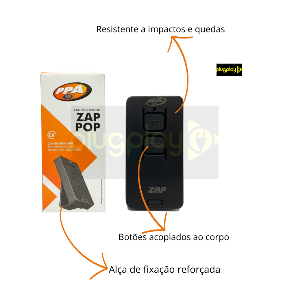 Controle Remoto TX ZAP POP PPA