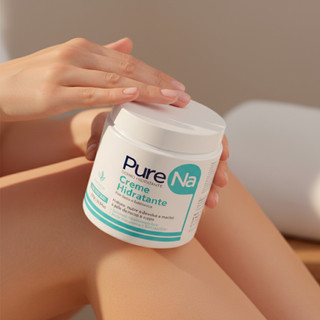Creme Hidratante PureNa 455ml Hidratação Profunda Sem Perfume Para Rosto e Corpo Pure Nature