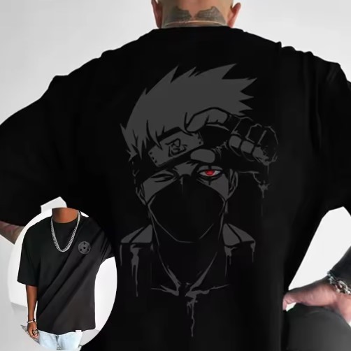 Camiseta Kakashi Sharingan – Mestre do Time 7 Anime Naruto