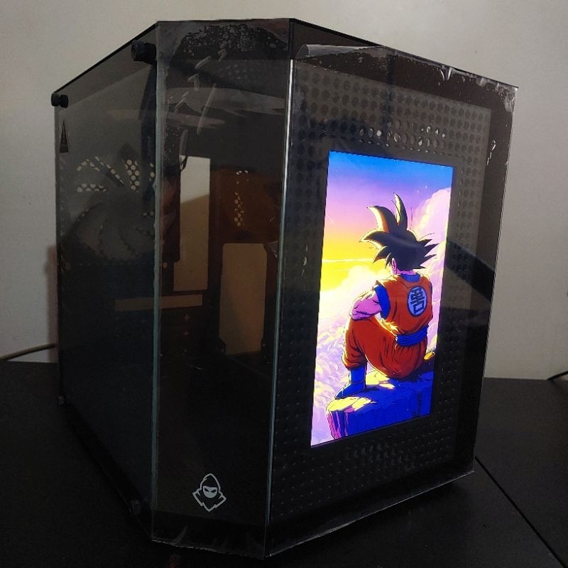 GABINETE GAMER MANCER CV700M COM TELA LCD MONITOR 8.9" IPS 2k