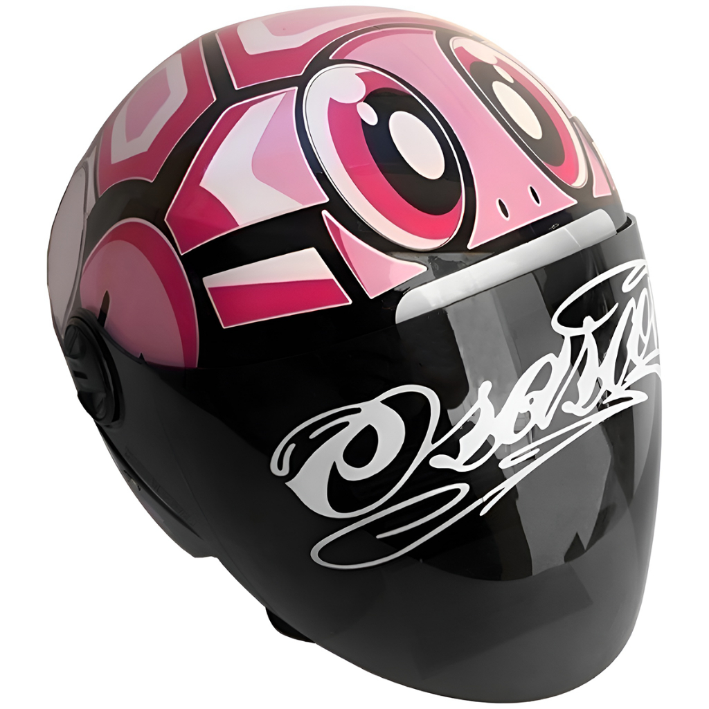 Capacete Personalizado Tartaruga Turtle Vr Osascorte Rosa