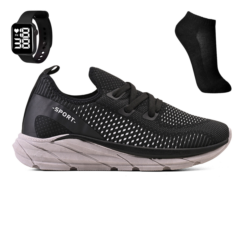 Tenis Meia Masculino Feminino Esportivo Treino Academia Light Sport + Meia e Relogio em Oferta na Shopee